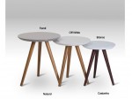 Conjunto Mesa Ninho de Canto Lateral Ammo Mobili Bia Mia Lia